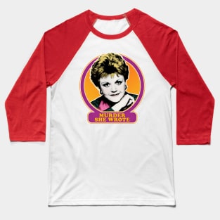 Murder She Wrote / 80s Retro TV Design Baseball T-Shirt